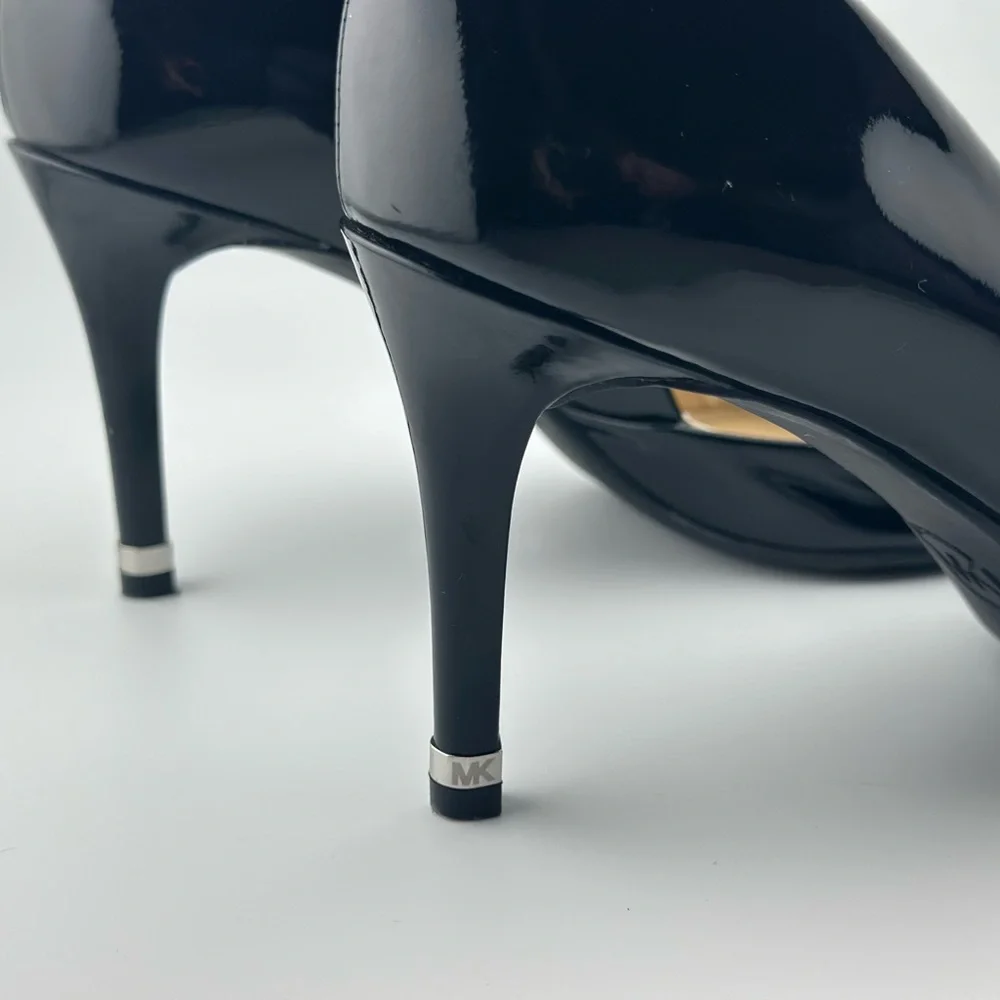 Michael Kors Black Patent Leather Pointed-Toe Heels